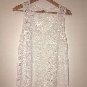 Mossimo white swim cover up! Size Small